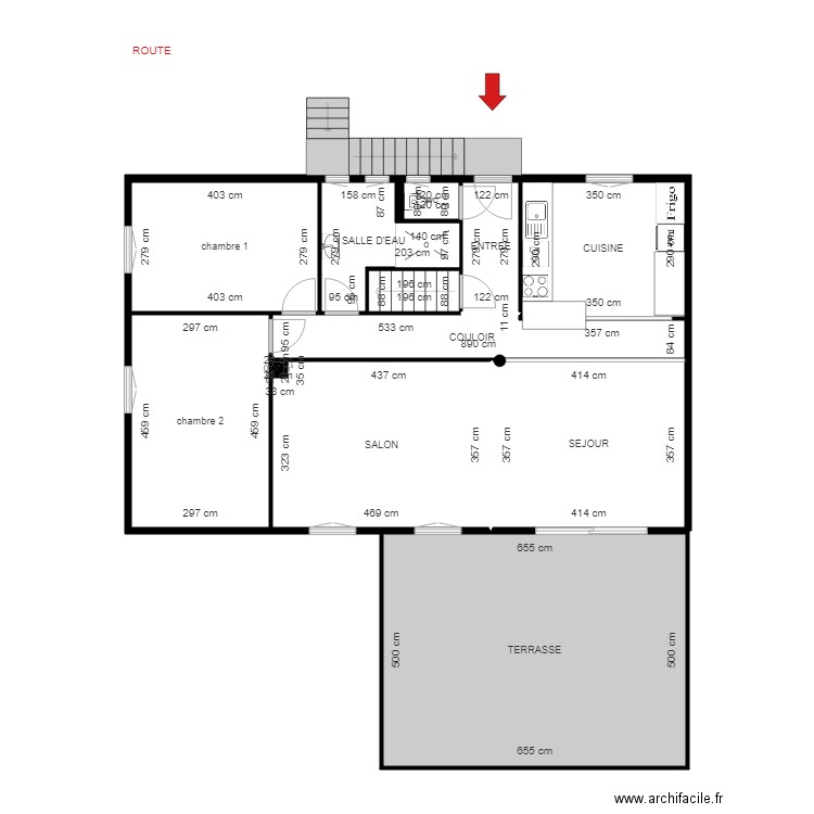 BI 7020 RDC. Plan de 0 pièce et 0 m2