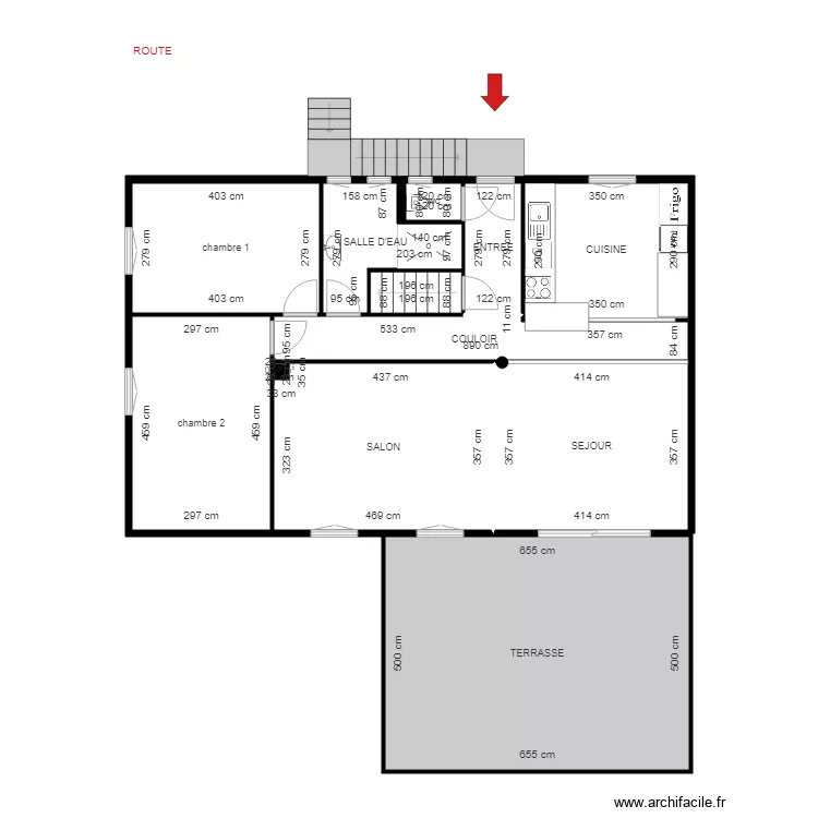 BI 7020 RDC. Plan de 