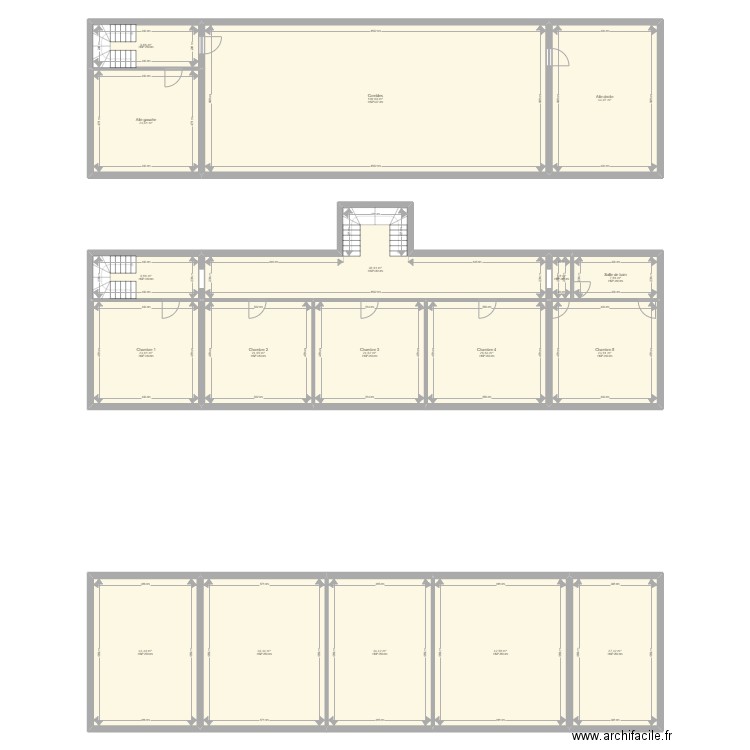 DELPECH_V03. Plan de 29 pièces et 726 m2