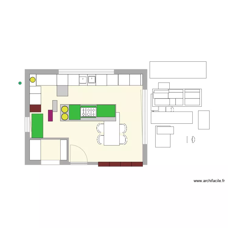CUISINE FINALE MESUREE2b vide. Plan de 