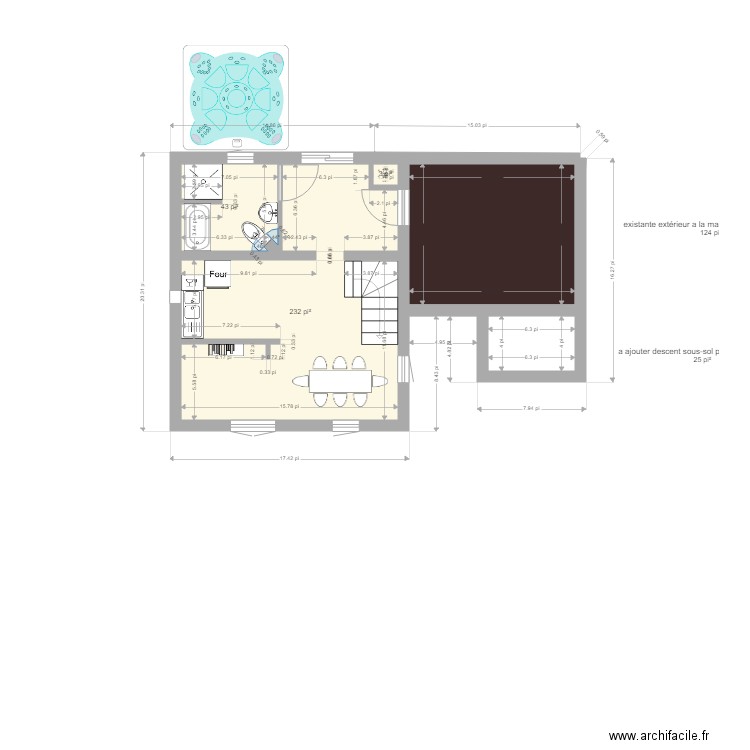 red chausser. Plan de 0 pièce et 0 m2