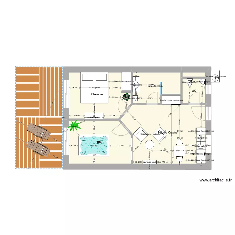 annexe SPA vide. Plan de 