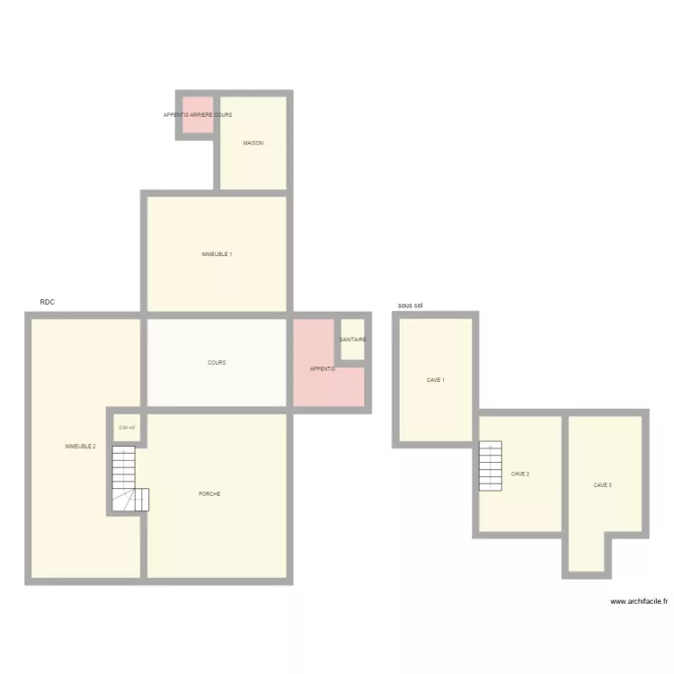 THIBAUD COMMUN 13 CYPRIEN. Plan de 