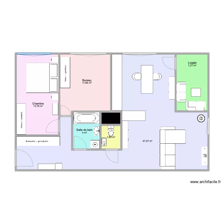 Clair Val 5 étage. Plan de Clair Val 5 étage. Plan de