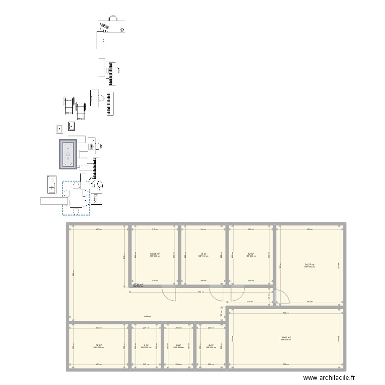 ecolefoyer2. Plan de 10 pièces et 165 m2