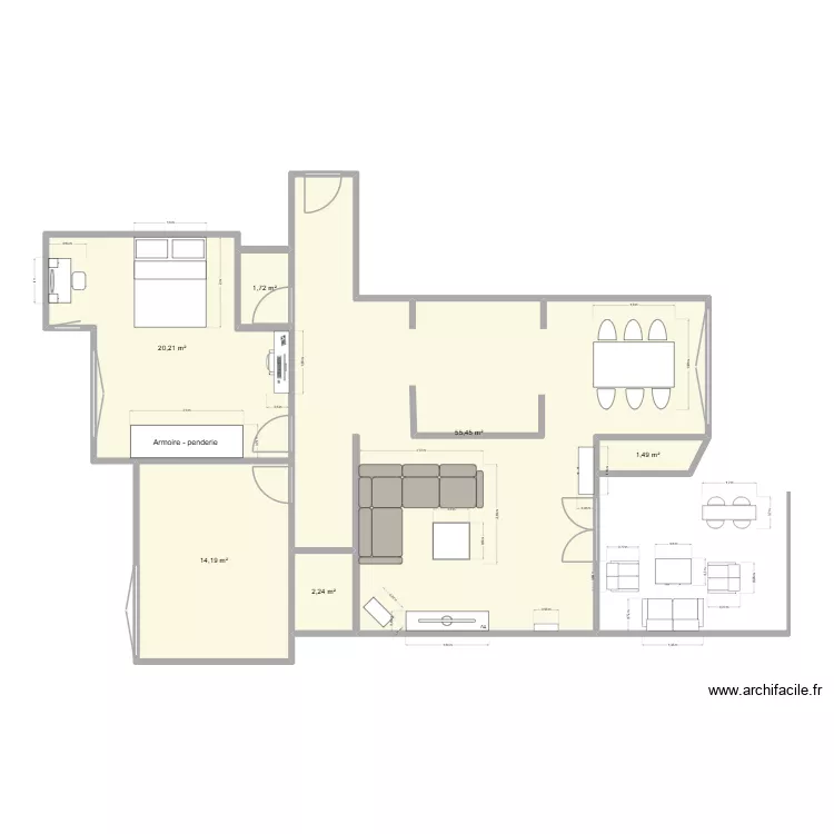 Epalinge 3.8m L. Plan de 6 et 95 m² Epalinge 3.8m L. Plan de 6 et 95 m²