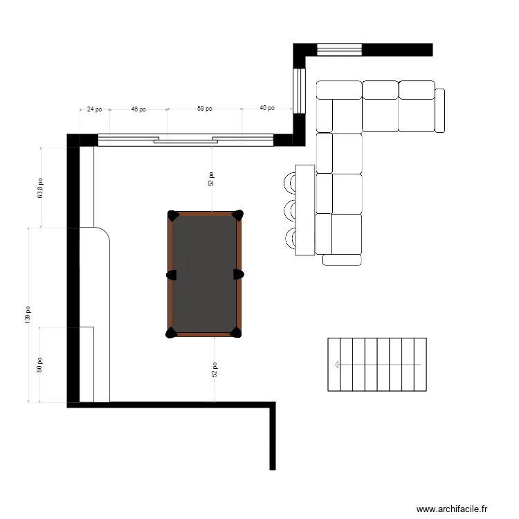 bertrand billard. Plan de 0 pièce et 0 m2