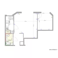 T2 La Boule Douche rectangulaire 70X90 plan &eacute;lectrique