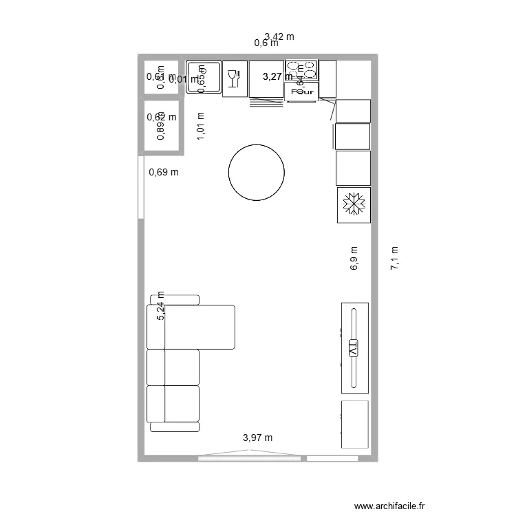 CUISINE 3. Plan de 0 pièce et 0 m2