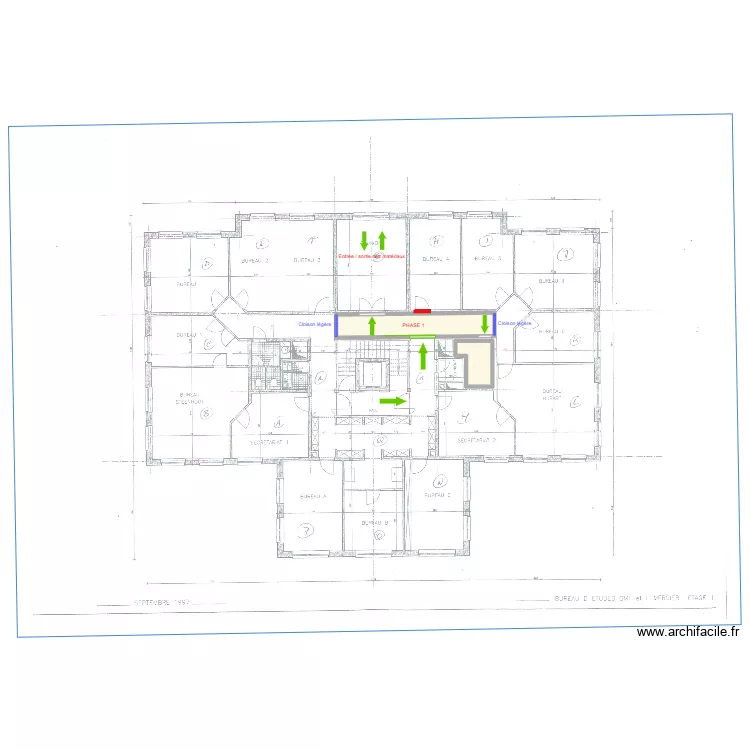 GFI 1ER PHASE 1. Plan de 