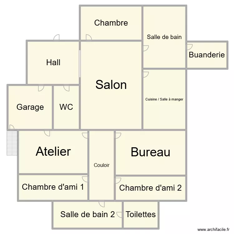 MaisonItalienHaut. Plan de 15  et 1083 m²
