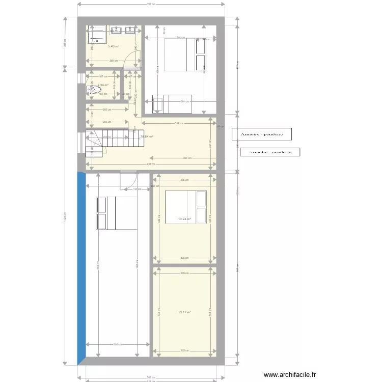 couloume5 1er Etage. Plan de 