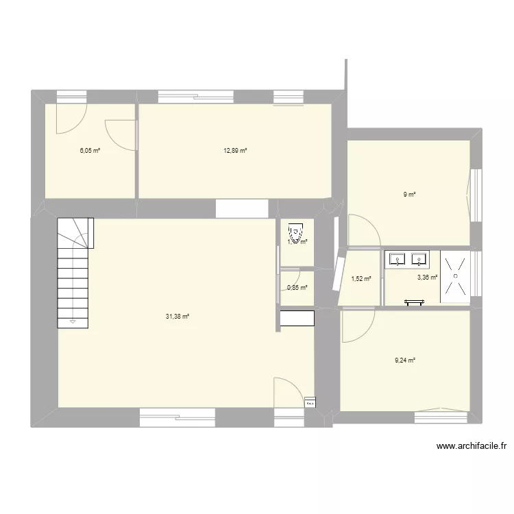71 route de la frelaudais. Plan de 