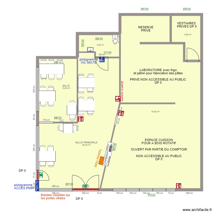 BIS JOLAPIZZ APRES TRAVAUX. Plan de 0 pièce et 0 m2