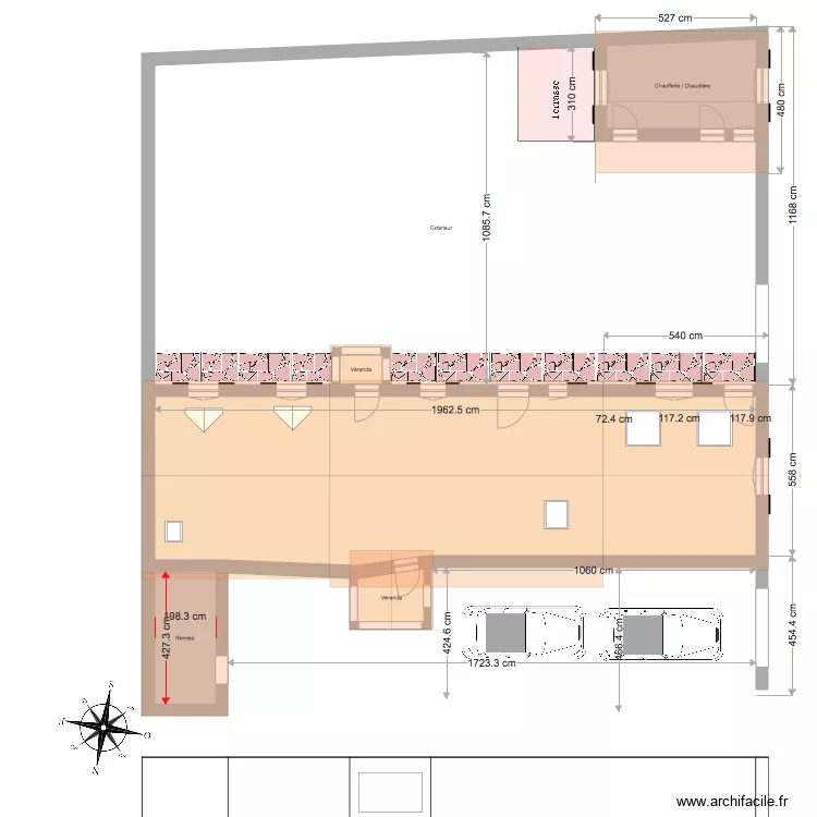 MAISON AVANT PROJET de la REMISE. Plan de 