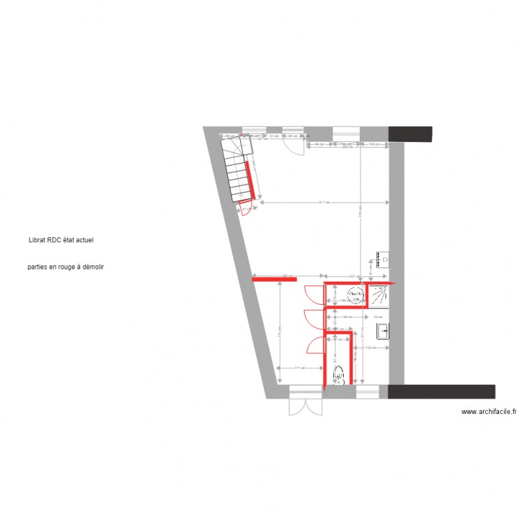 librat nouvelle partie etat actuel1. Plan de 0 pièce et 0 m2