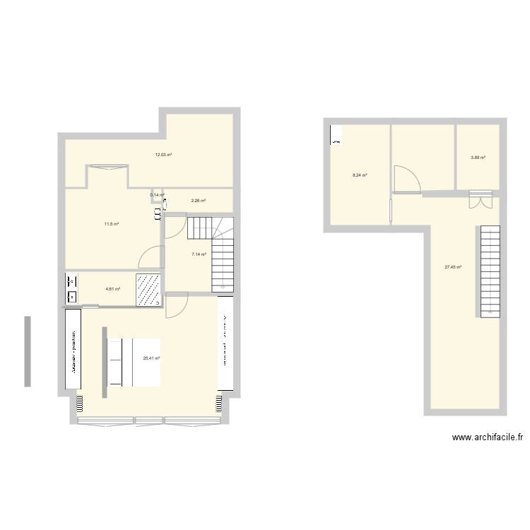 3 eme étage Final. Plan de 0 pièce et 0 m2