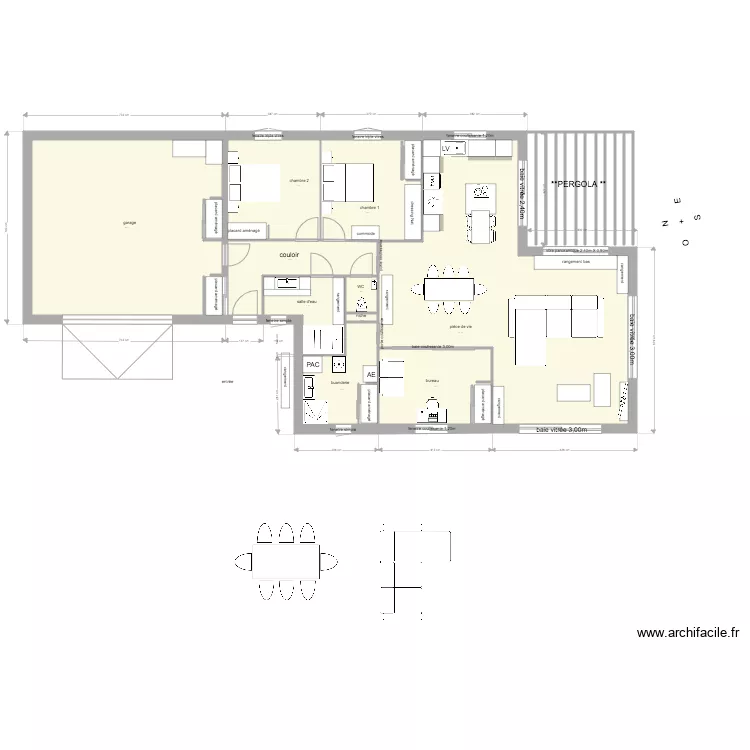 plan DRA cuisine EST. Plan de 