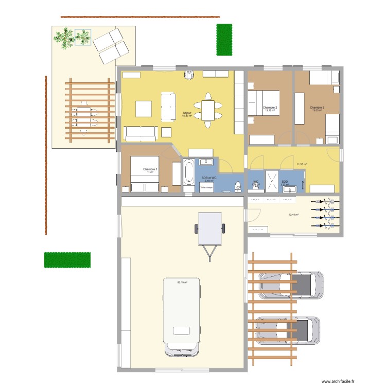 Gite Blanc petit. Plan de 0 pièce et 0 m2