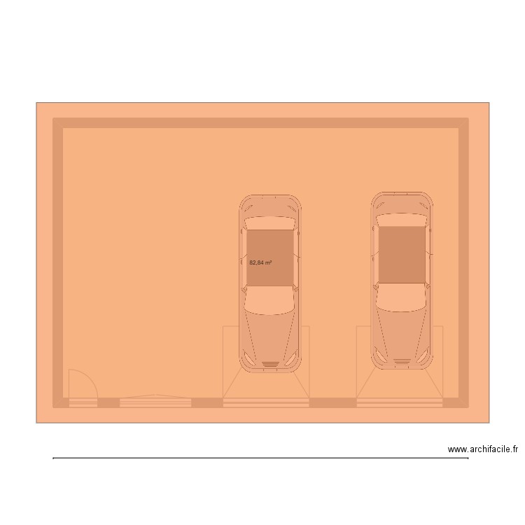 garage. Plan de 0 pièce et 0 m2