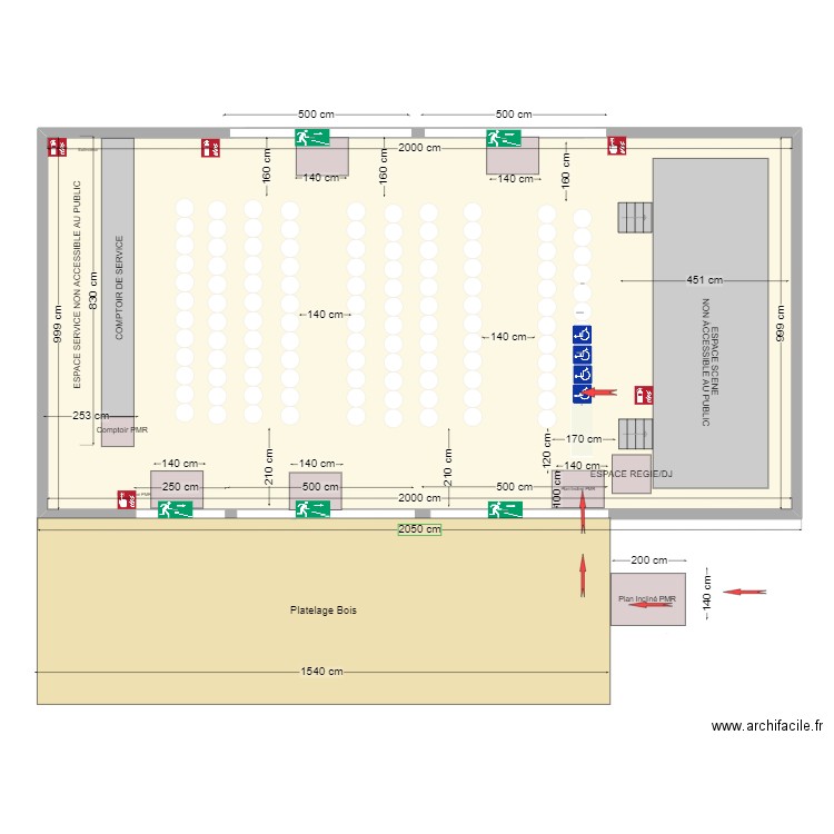 CHAPITEAU MONT PLAGE  L  COTES. Plan de 1 pièce et 200 m2