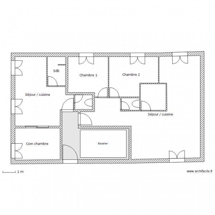 cavaillon etage 1. Plan de 0 pièce et 0 m2