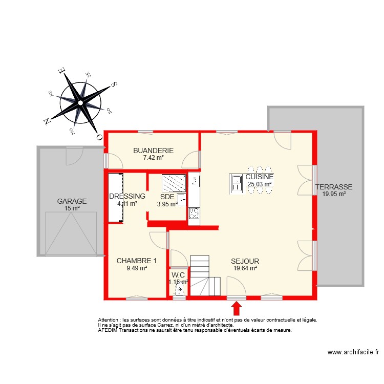 BI 6324 RDC. Plan de 0 pièce et 0 m2