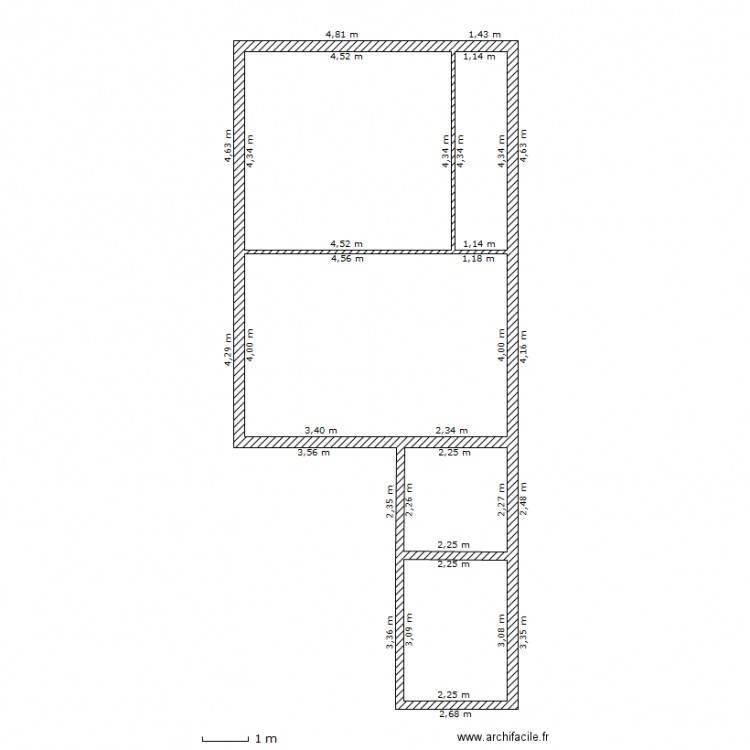 Maison existant. Plan de 0 pièce et 0 m2