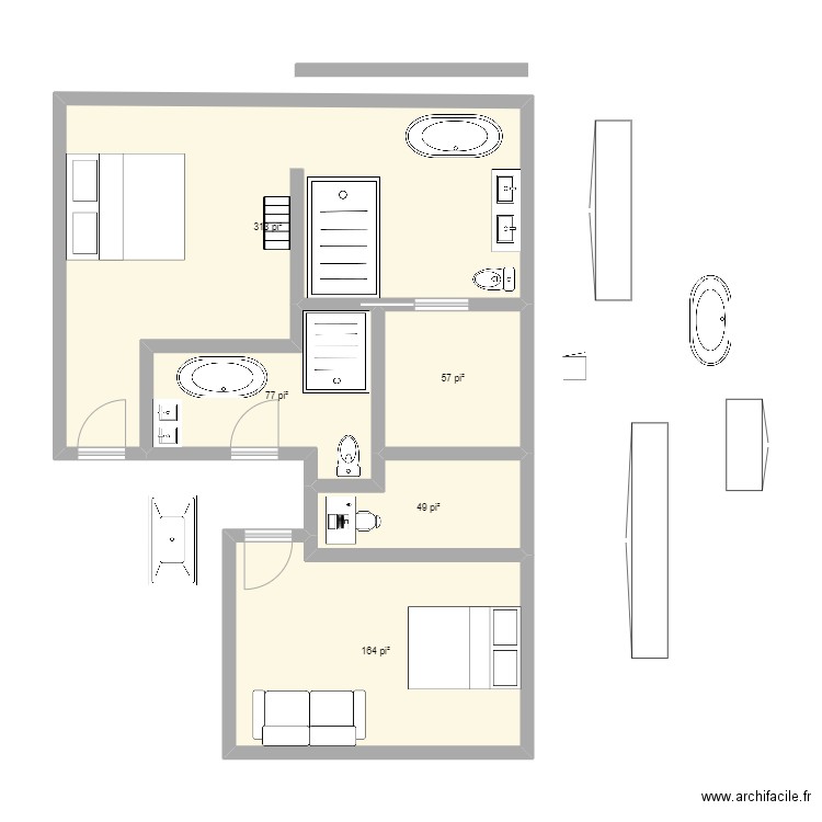 ****idee 2e  4sept 2022. Plan de 0 pièce et 0 m2