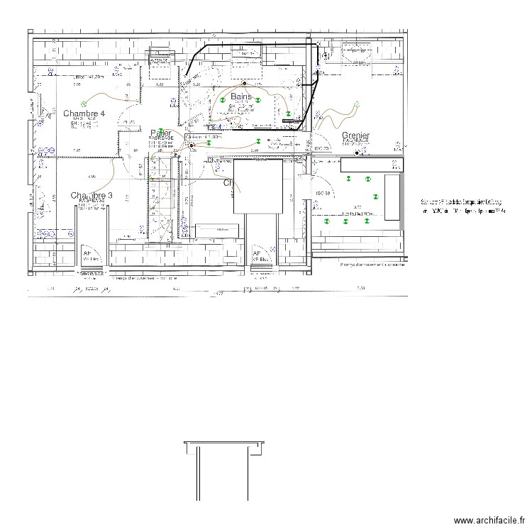 Plan Etage. Plan de 0 pièce et 0 m2