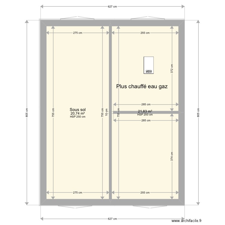 Gogos. Plan de 12 pièces et 127 m2