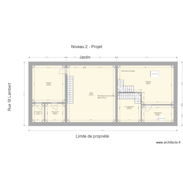 Tourinnes Niv 2 Projet. Plan de 0 pièce et 0 m2