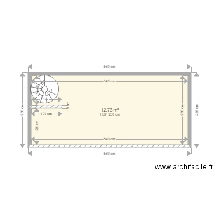 APARTEMENT DROIET MEZZANINE. Plan de 0 pièce et 0 m2