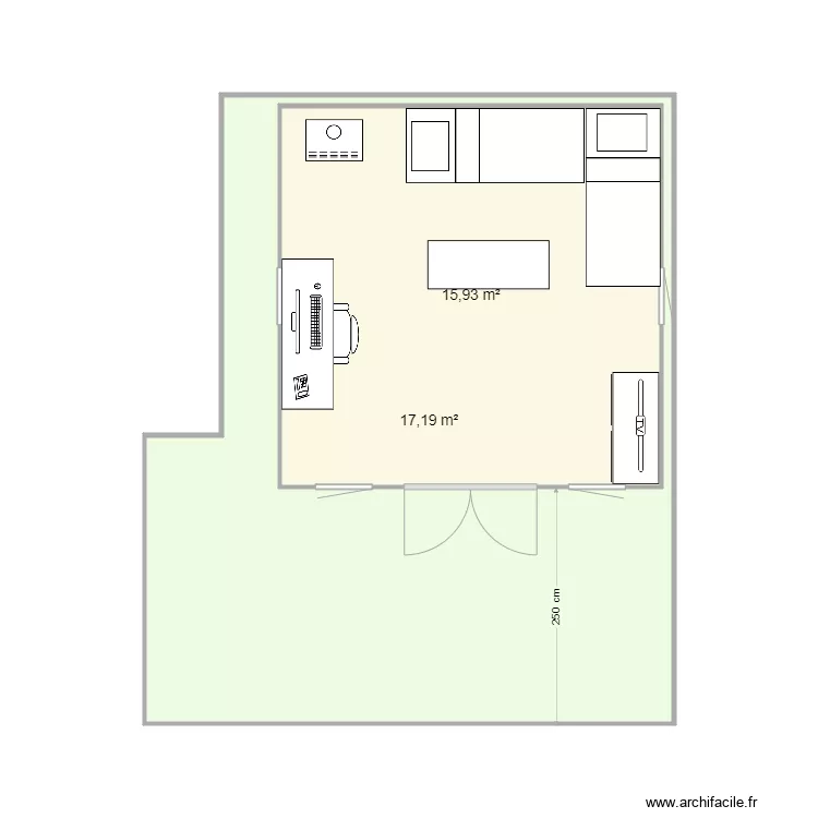 Chalet Beauterne. Plan de 