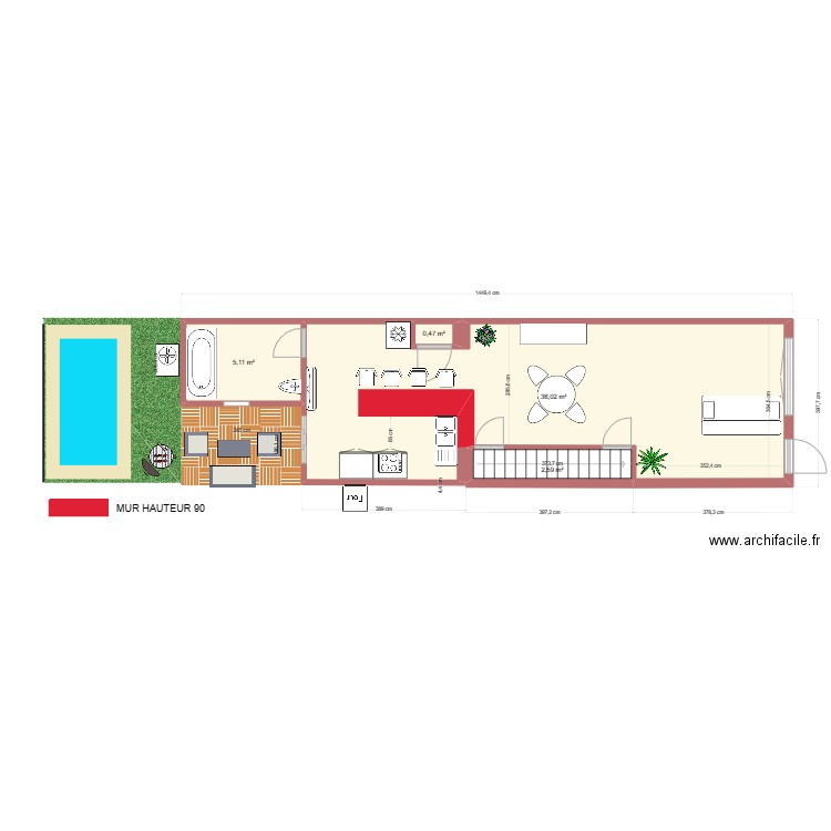 STACY1.11. Plan de 12 pièces et 81 m2