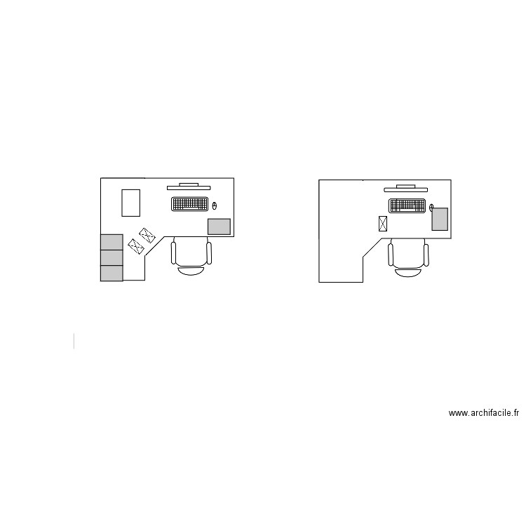 bureau cd. Plan de 0 pièce et 0 m2