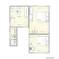 chambre + salle d'eau