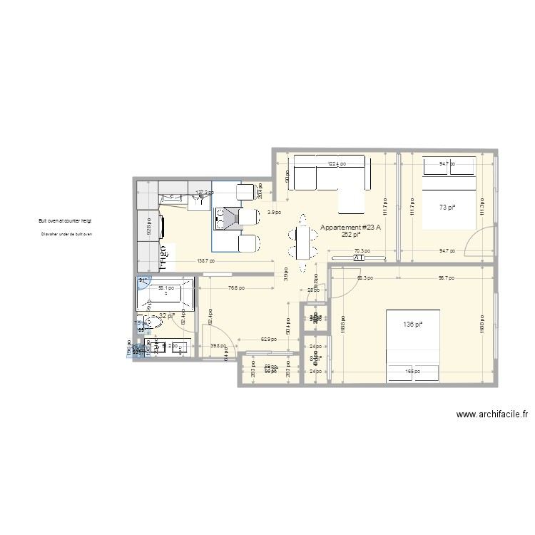 6485 App 23 modifier A. Plan de 0 pièce et 0 m2