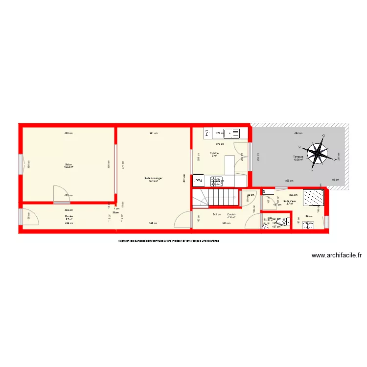 BI4683 RDC cot&eacute;. Plan de 