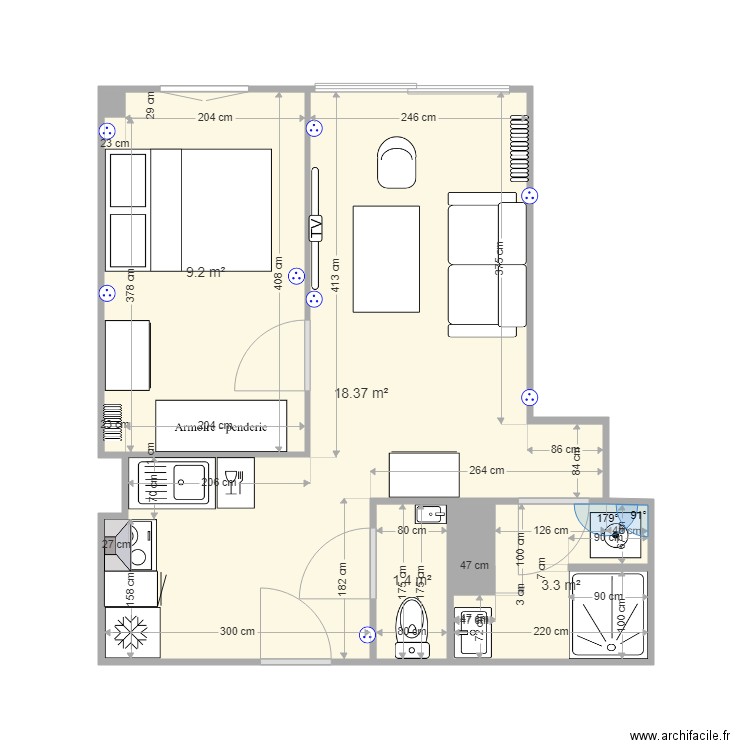 Studio F Buisson V2. Plan de 0 pièce et 0 m2