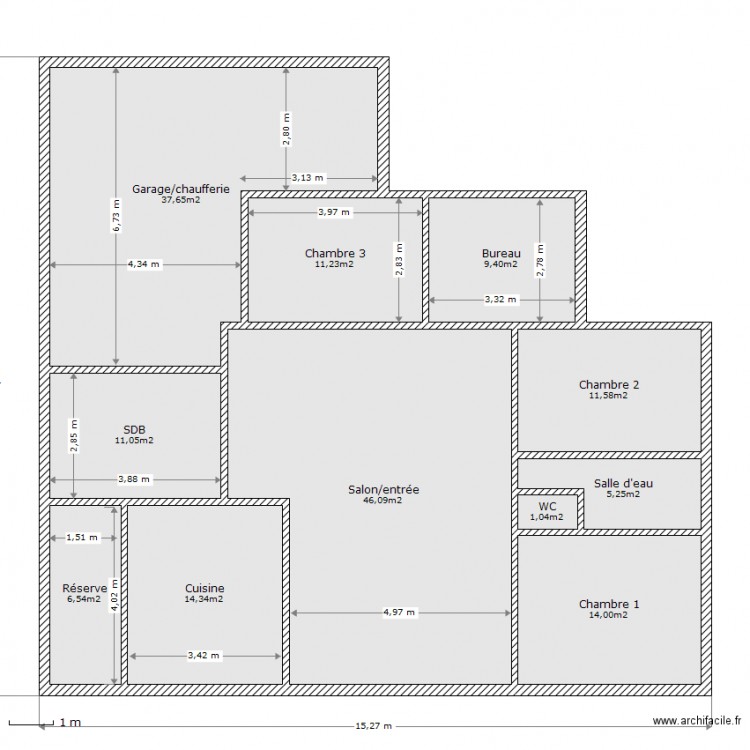 Maison. Plan de 0 pièce et 0 m2