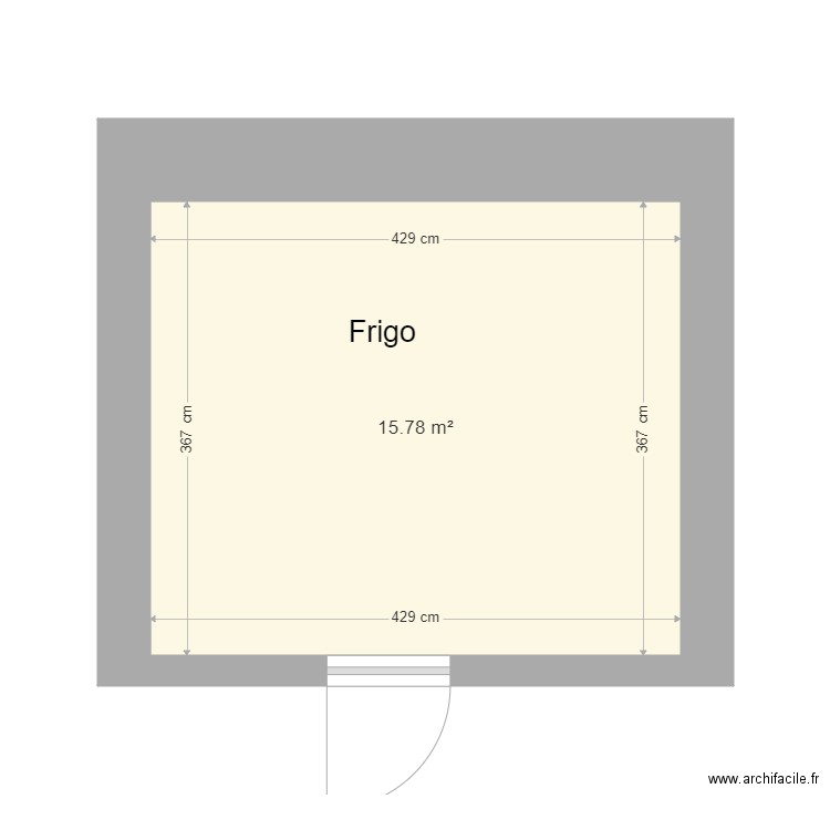 Frigo. Plan de 0 pièce et 0 m2