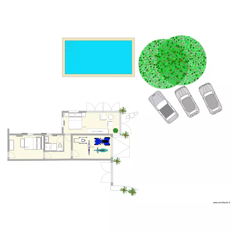 CHAMBRE 1four. Plan de CHAMBRE 1four. Plan de