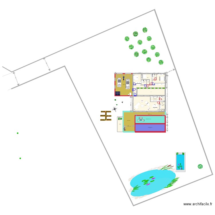 5P SERREDEF ext3. Plan de 17 pièces et 376 m2