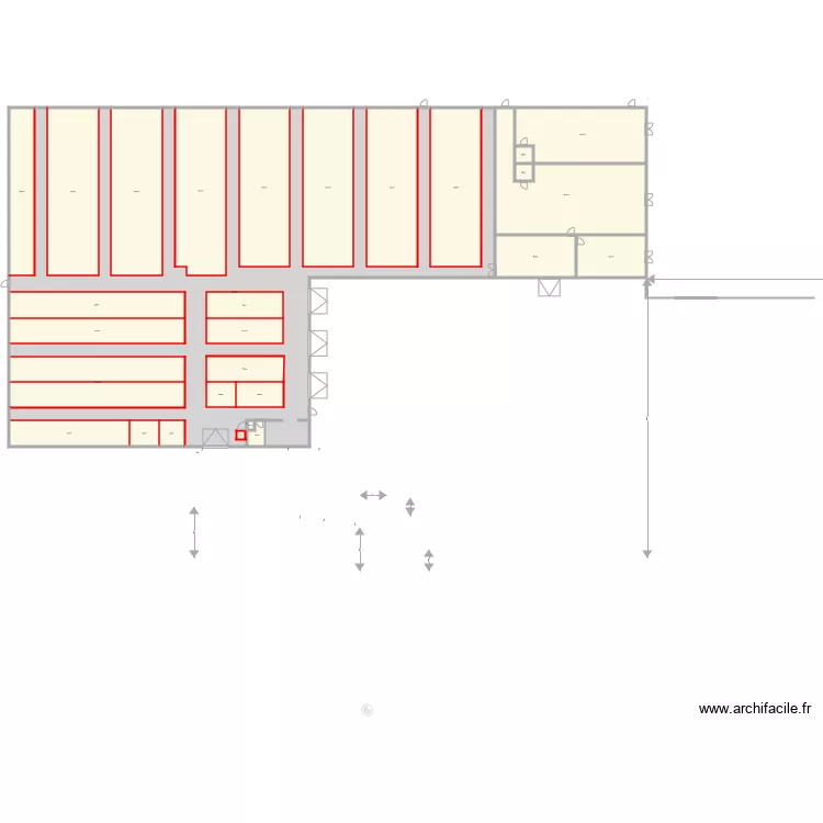 Entrepot v4 taille batiment. Plan de 