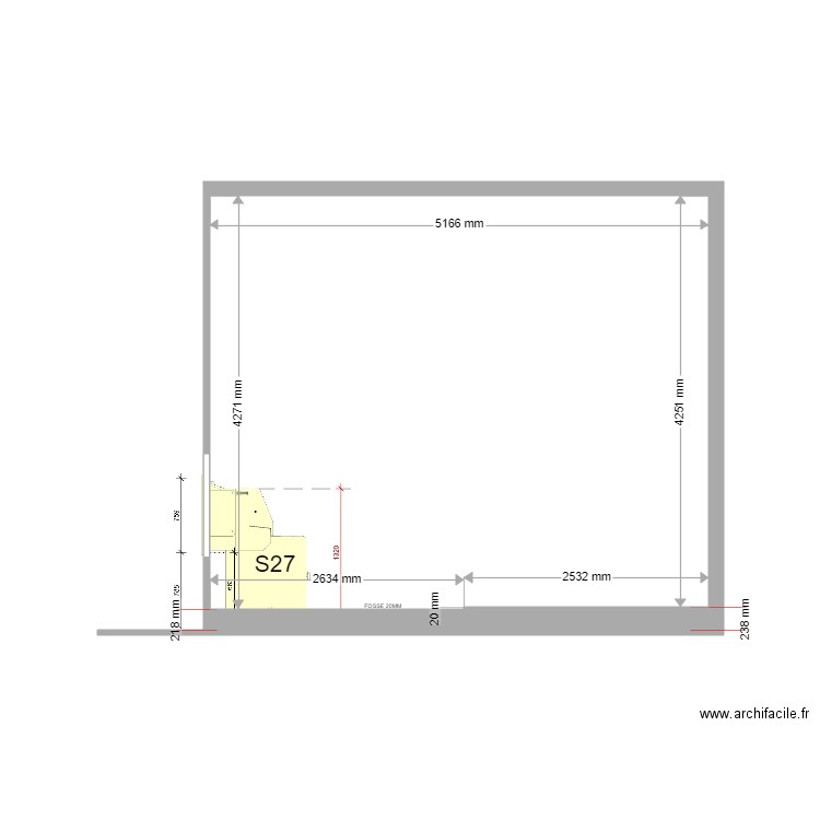 COUPE PROJET ILE ROUSSE S27. Plan de 0 pièce et 0 m2