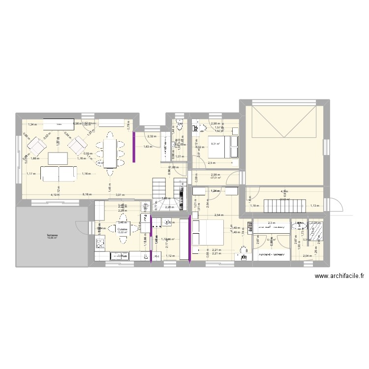 Eberle 4. Plan de 17 pièces et 199 m2
