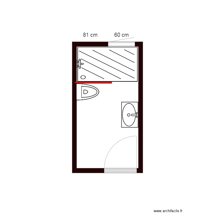 salle de bains. Plan de 0 pièce et 0 m2