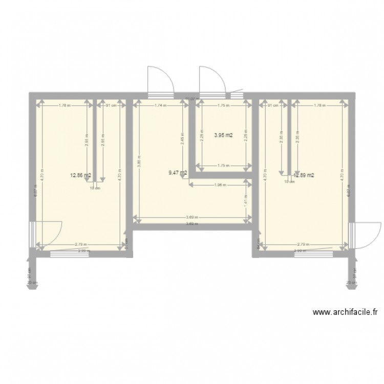 Vestiaires sanitaires terrain 25 05 16 EA. Plan de 0 pièce et 0 m2