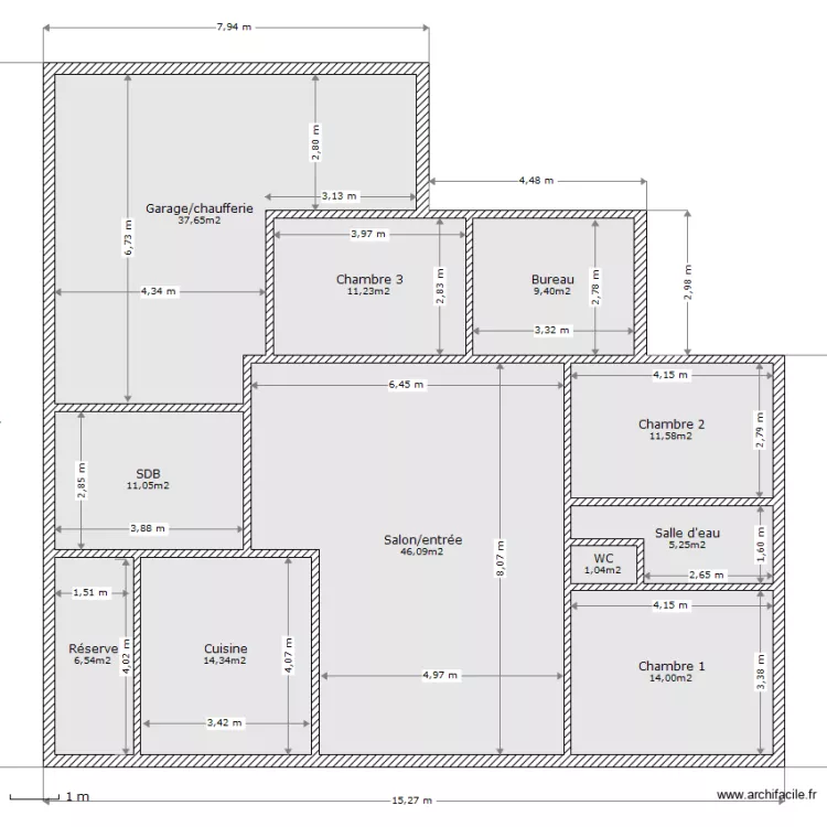 Maison. Plan de Maison. Plan de